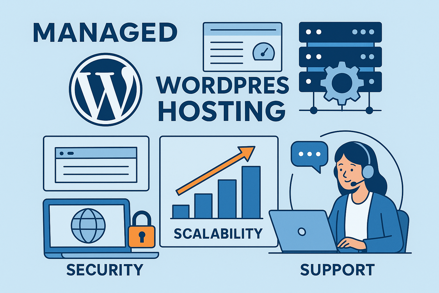Hostinger WordPress hosting review showing dashboard performance and customer support features.